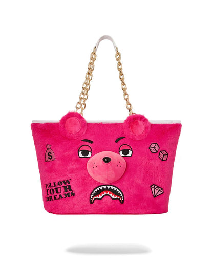Sprayground PLUSH MONEYBEAR TOTE (PINK)