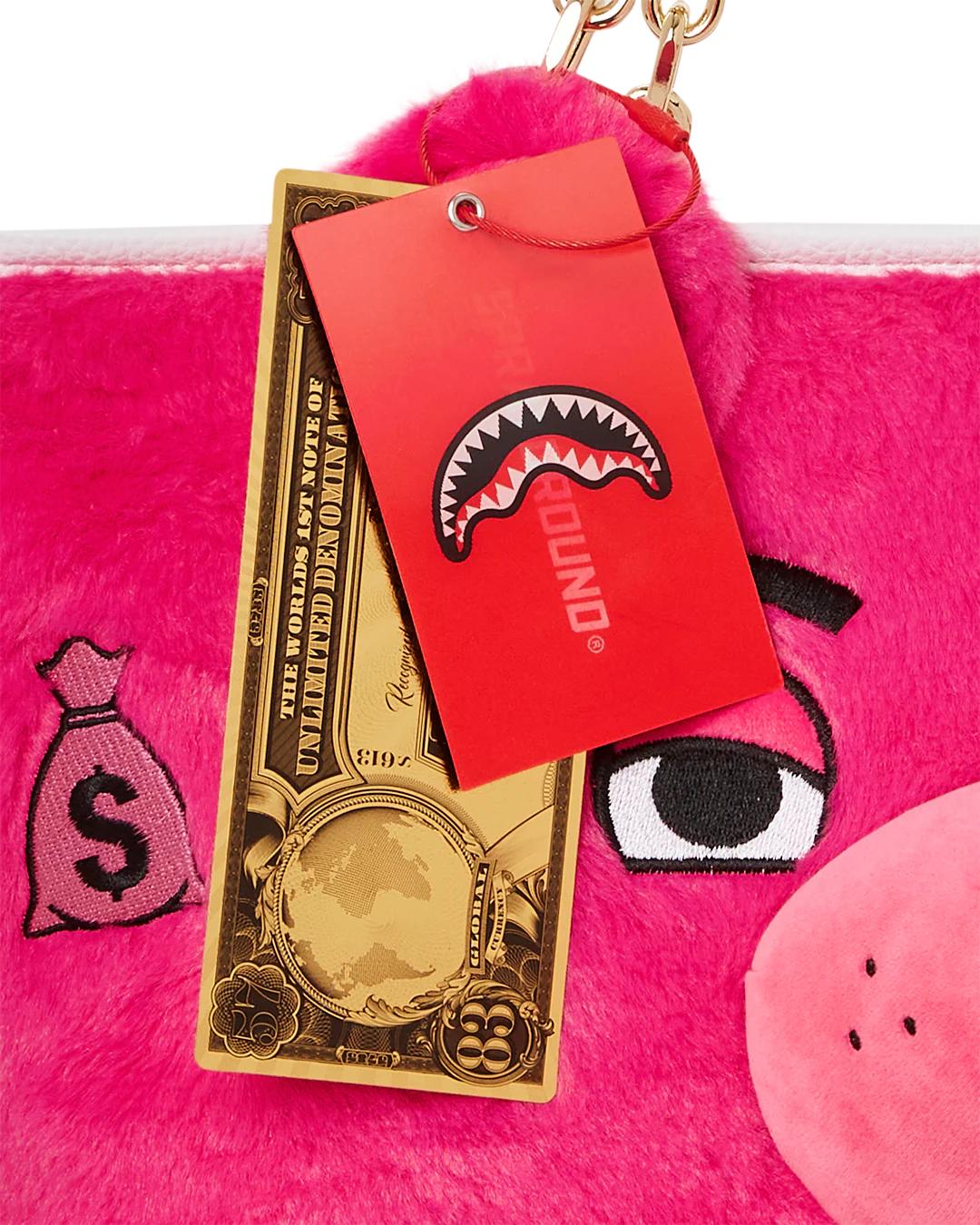 Sprayground PLUSH MONEYBEAR TOTE (PINK)