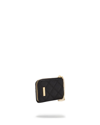 Sprayground NOIR QUILT GOLD CHAIN SHARK WALLET