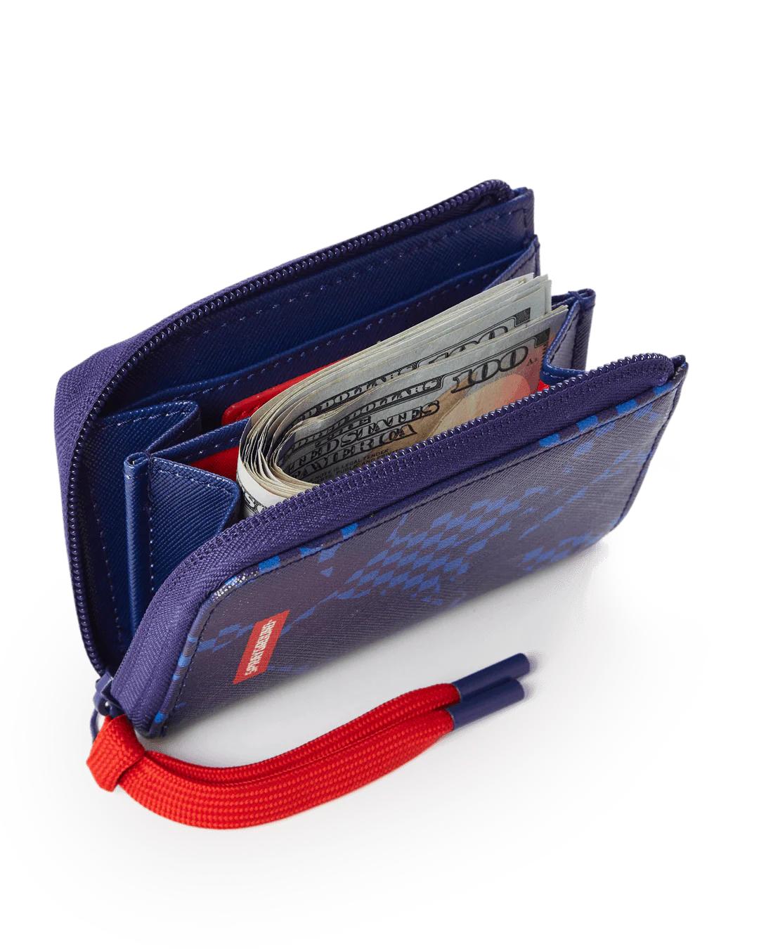 Sprayground SHARK CHECK (BLUE) WALLET