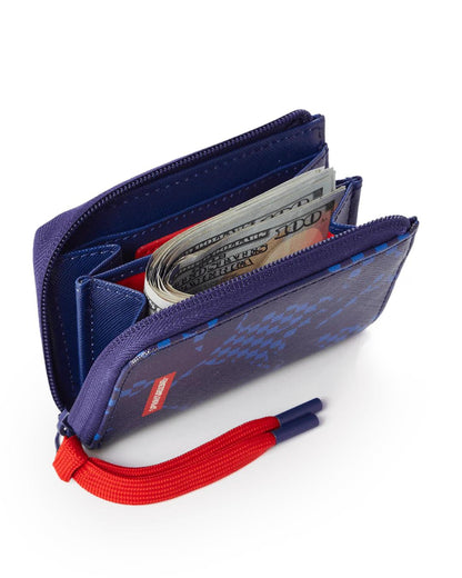 Sprayground SHARK CHECK (BLUE) WALLET
