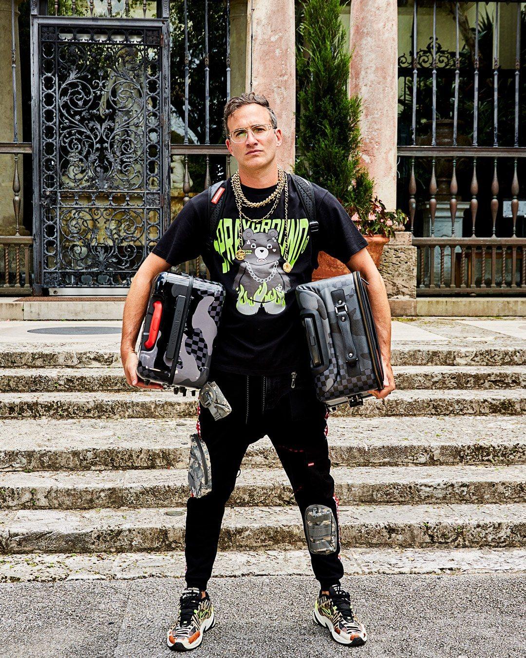Sprayground 3AM NEVER SLEEP SHARKITECTURE HARDSHELL CARRY-ON LUGGAGE