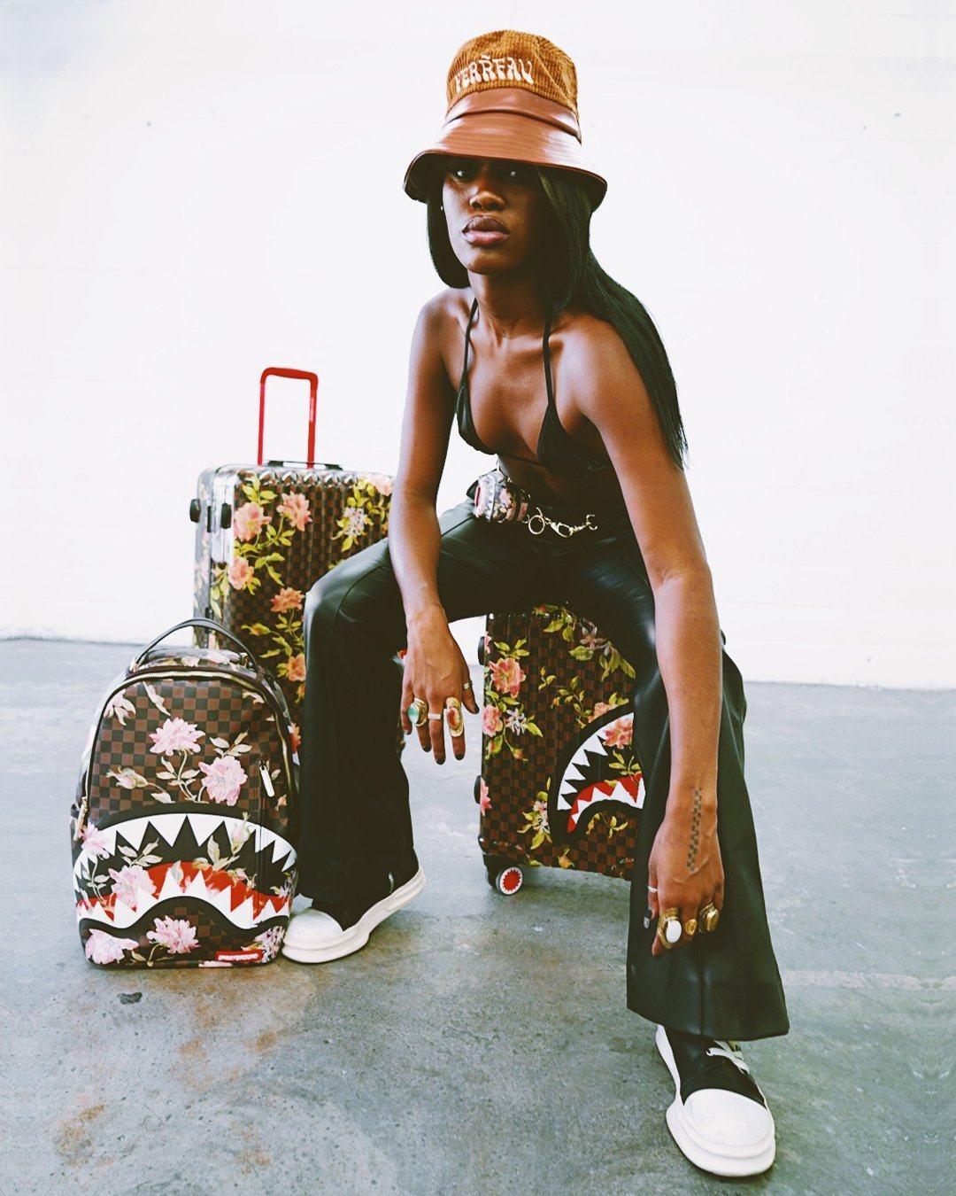 Sprayground SHARKFLOWER 21.5” CARRY-ON SHARKNAUTICS LUGGAGE