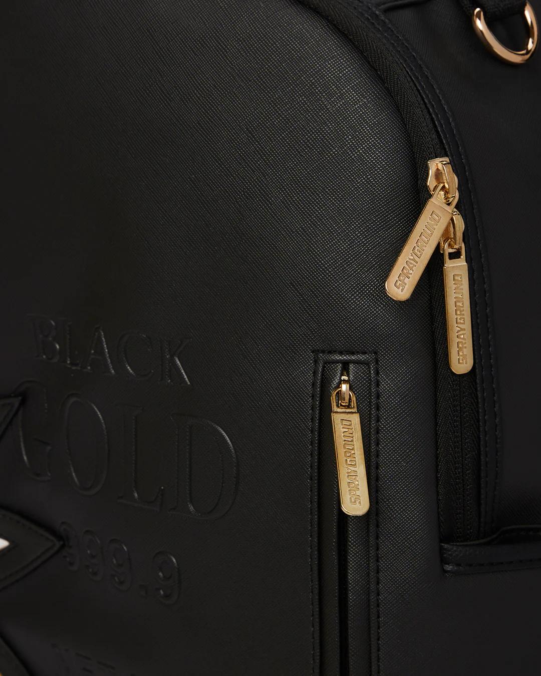 Sprayground A.i.3 SHARK BITE BLACK GOLD BACKPACK (DLXV)