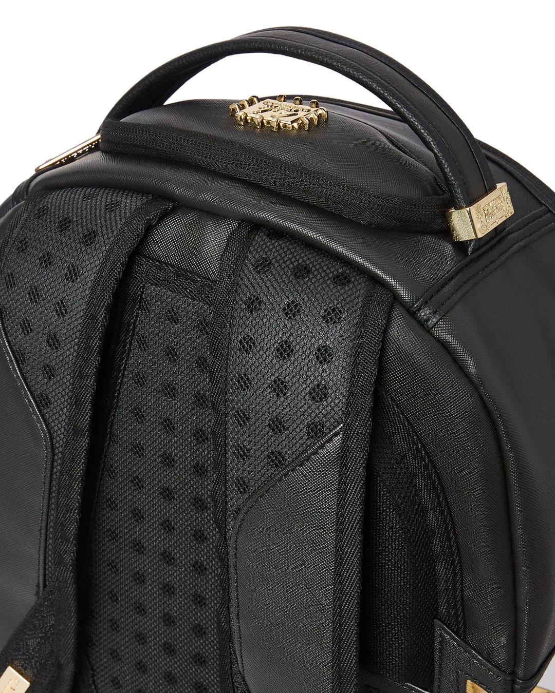 Sprayground A.i.3 SHARK BITE BLACK GOLD BACKPACK (DLXV)