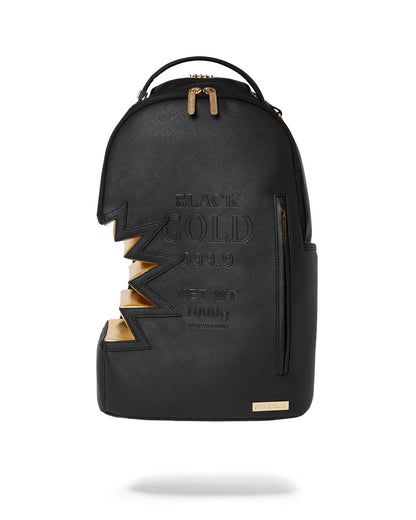 Sprayground A.i.3 SHARK BITE BLACK GOLD BACKPACK (DLXV)