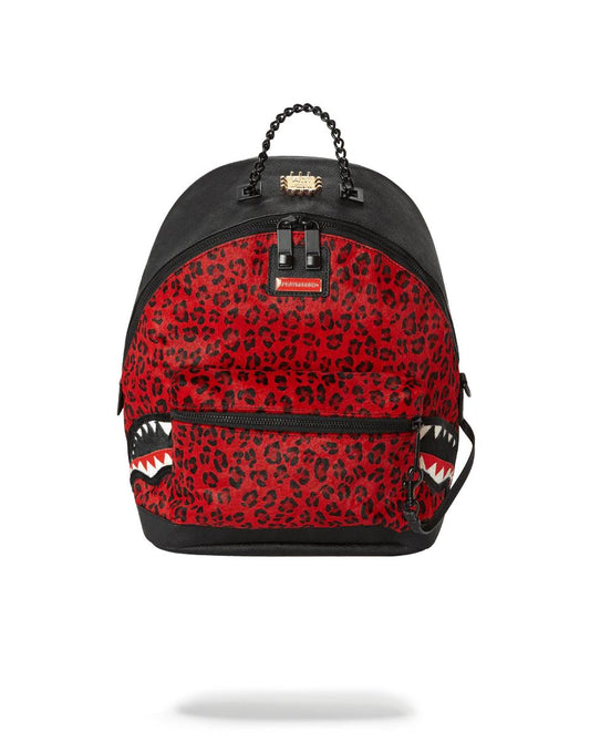 Sprayground 6-STRAP RED LEOPARD EMPRESS (PONY HAIR)