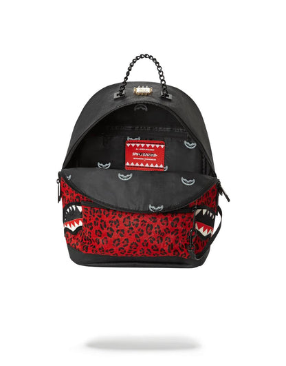 Sprayground 6-STRAP RED LEOPARD EMPRESS (PONY HAIR)
