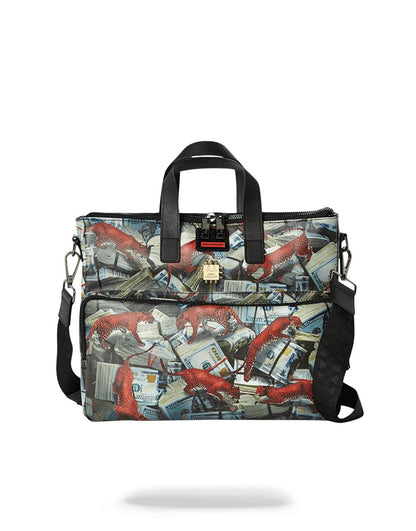 Sprayground RED LEOPARD MONEY TRAVEL CASE