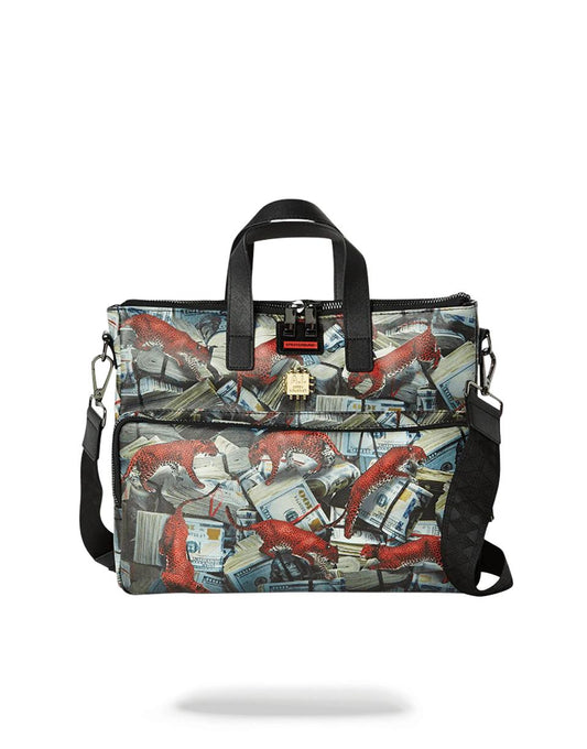 Sprayground RED LEOPARD MONEY TRAVEL CASE