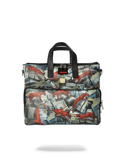 Sprayground RED LEOPARD MONEY TRAVEL CASE