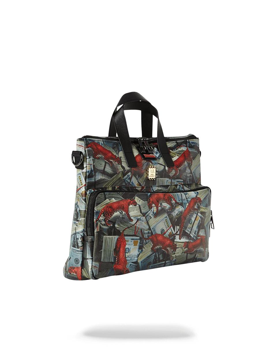 Sprayground RED LEOPARD MONEY TRAVEL CASE