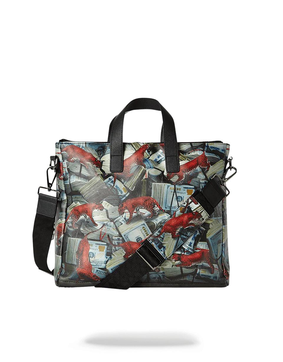 Sprayground RED LEOPARD MONEY TRAVEL CASE