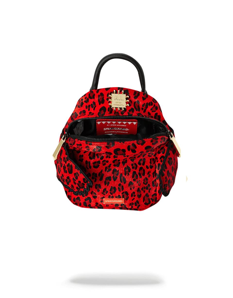 Sprayground RED LEOPARD ANGEL (PONY HAIR)