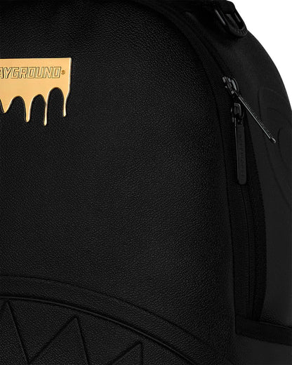 Sprayground GOLD BRICK DRIP BLACK BACKPACK
