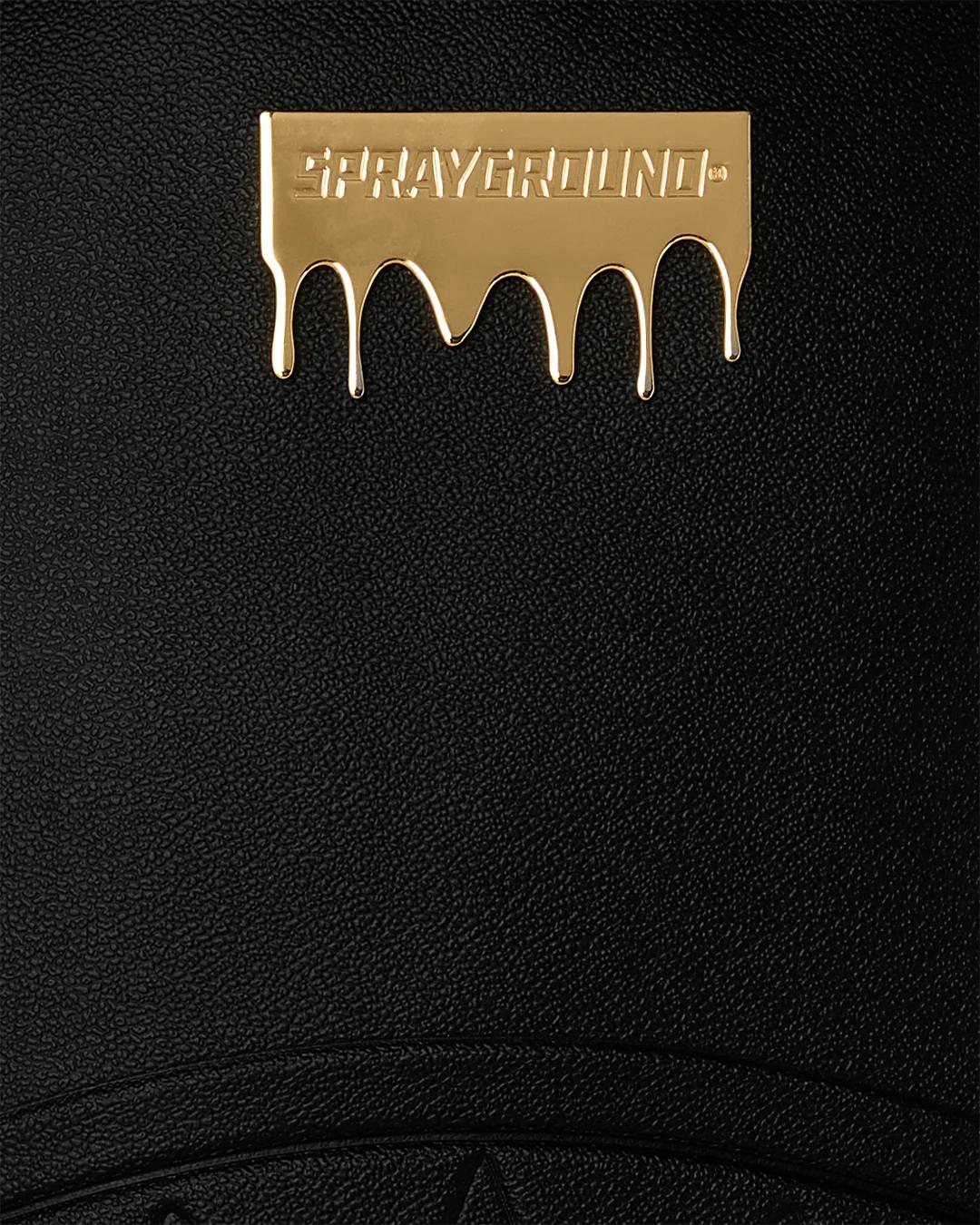 Sprayground GOLD BRICK DRIP BLACK BACKPACK