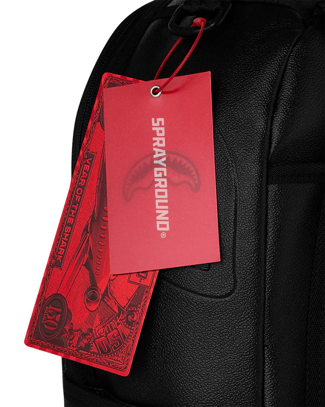 Sprayground GOLD BRICK DRIP BLACK BACKPACK