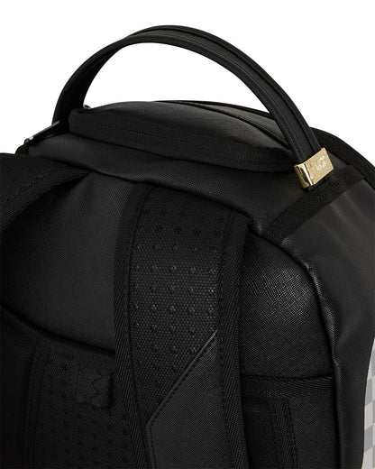 Sprayground SHARK CENTRAL CREAM BLACK CHECK BACKPACK
