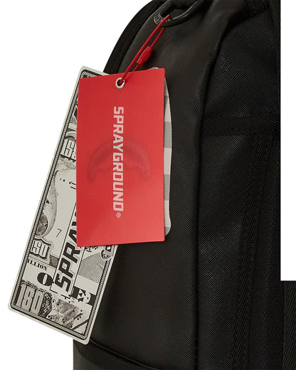 Sprayground SHARK CENTRAL CREAM BLACK CHECK BACKPACK