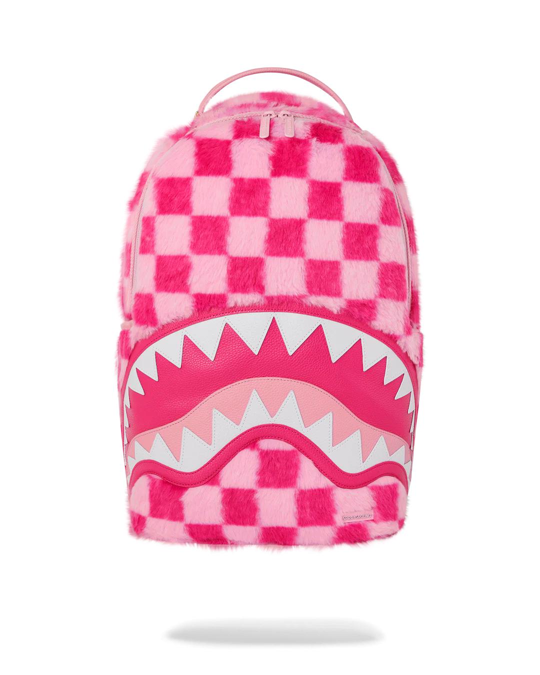 Sprayground FURZILLA SHARK (PINK CHECK) BACKPACK