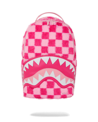 Sprayground FURZILLA SHARK (PINK CHECK) BACKPACK