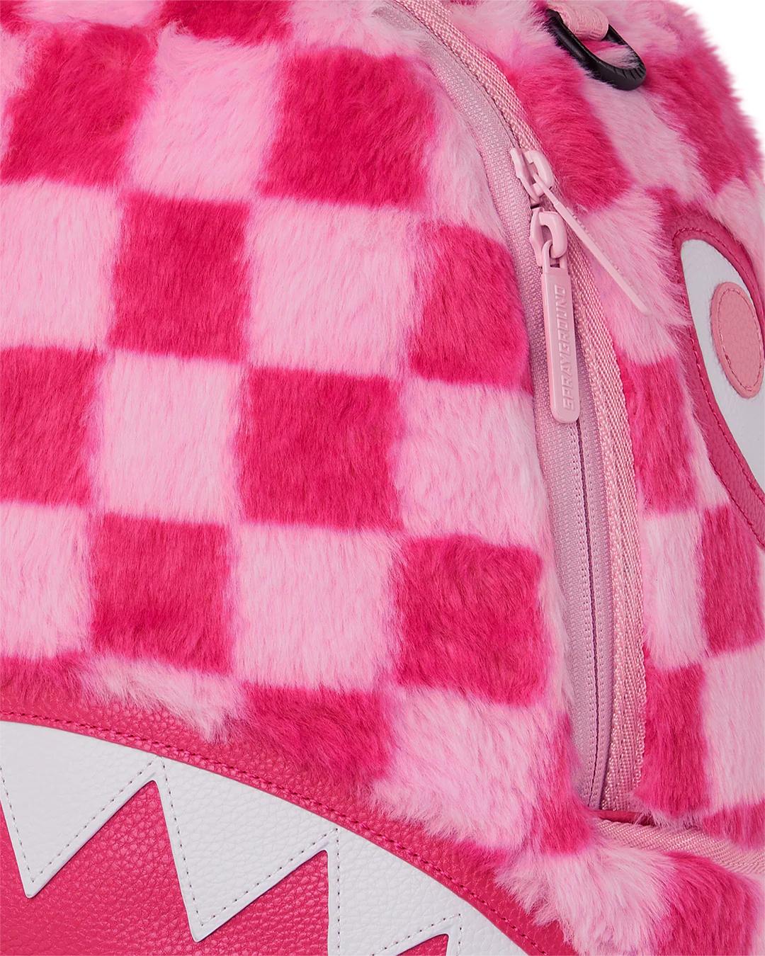 Sprayground FURZILLA SHARK (PINK CHECK) BACKPACK