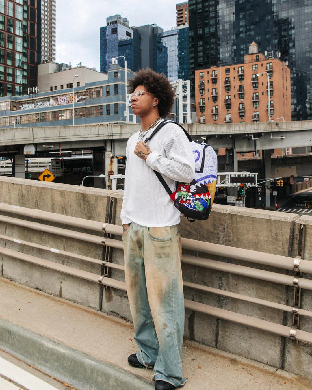 Sprayground MEAN MONEY COLLAGE BACKPACK