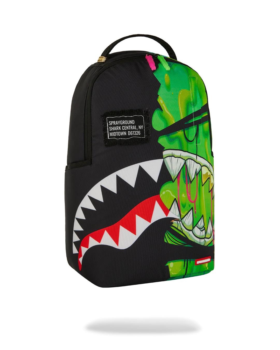 Sprayground ZOMBIE OOZE SHARK CENTRAL BACKPACK