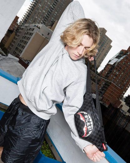 Sprayground WHAT THE BEEP' SHARK SAVVY CROSSBODY