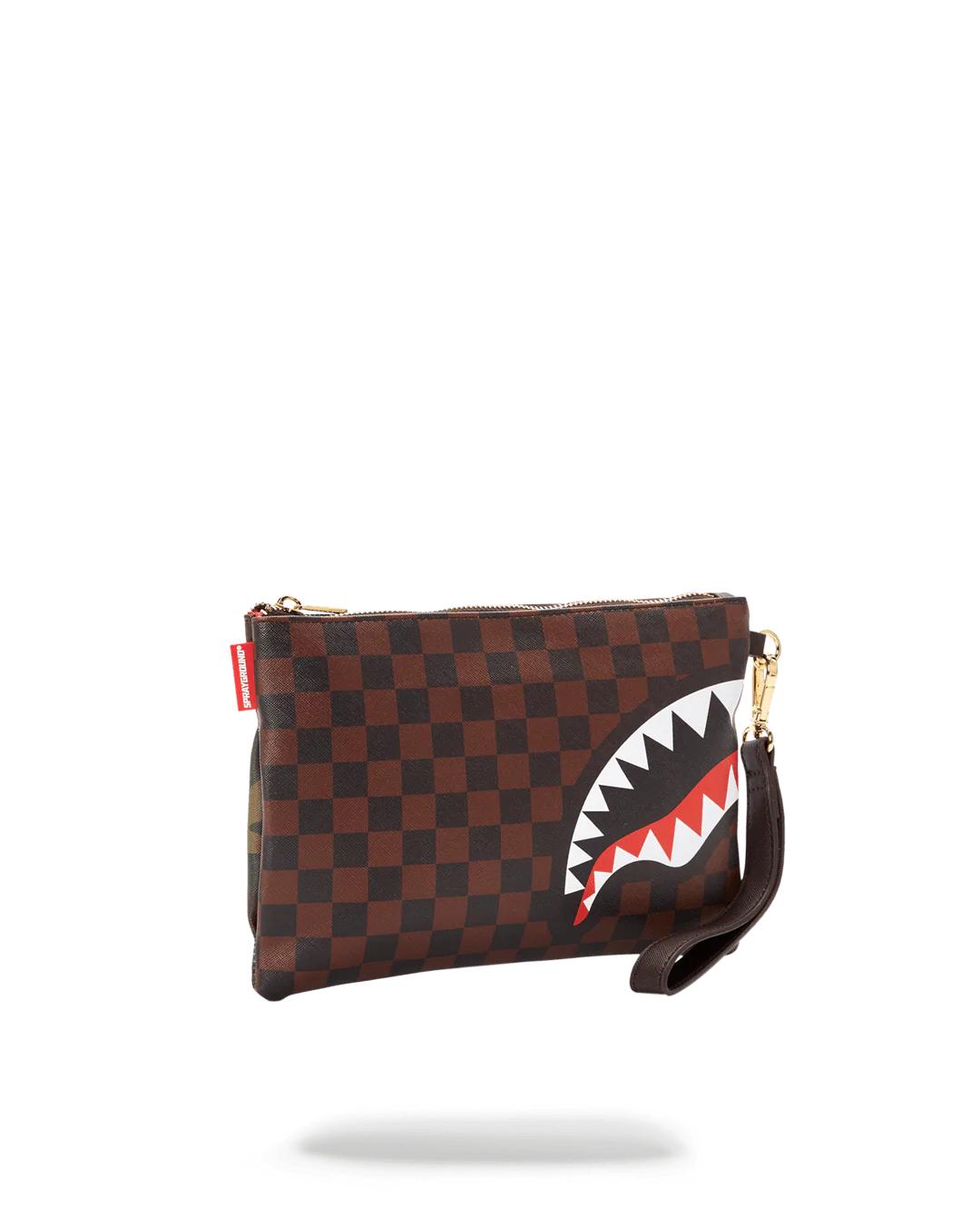 Sprayground CHECKS IN CAMOFLAUGE CROSSOVER CLUTCH