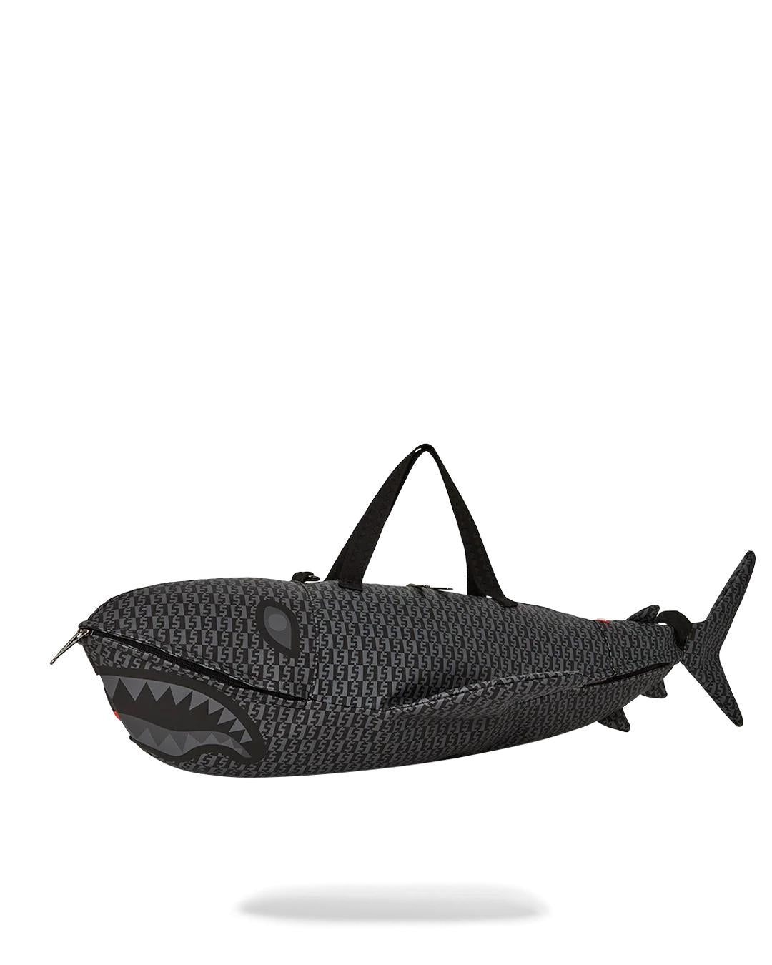 Sprayground SHARKFINITY STEALTH PILOT SHARK SHAPE DUFFLE