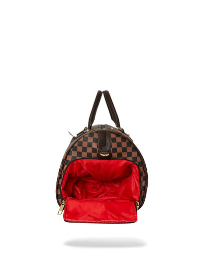 Sprayground EXTERIOR GOLD ZIP POCKET SHARKS IN PARIS DUFFLE