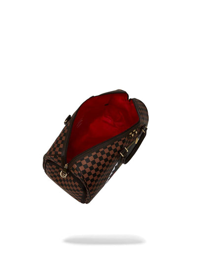 Sprayground EXTERIOR GOLD ZIP POCKET SHARKS IN PARIS DUFFLE