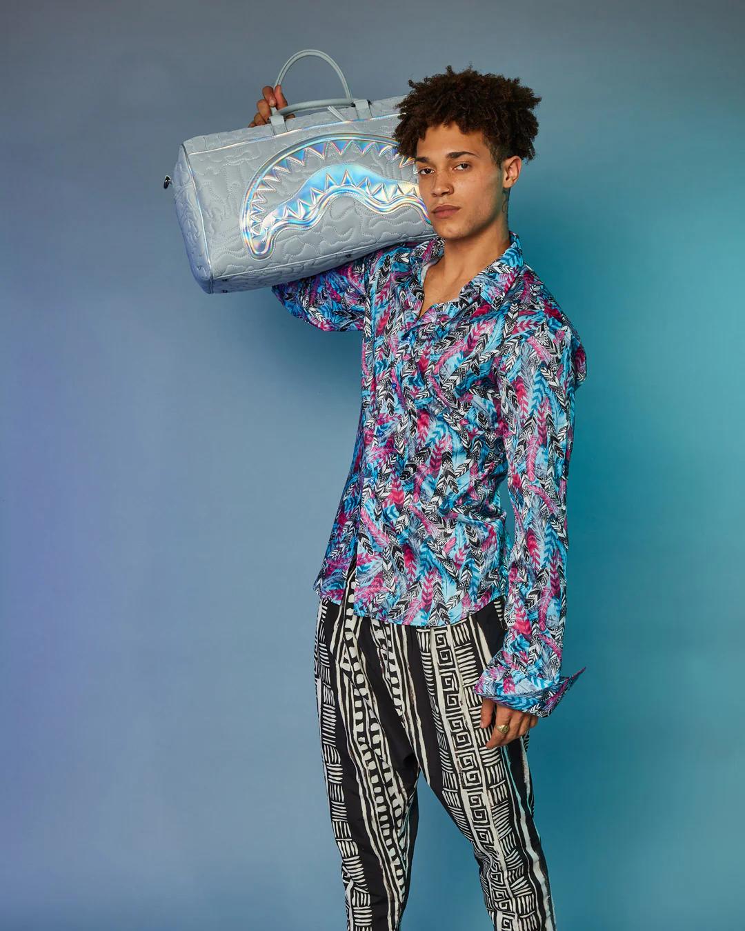 Sprayground MIRASHAKU IRIDESCENT QUILT DUFFLE