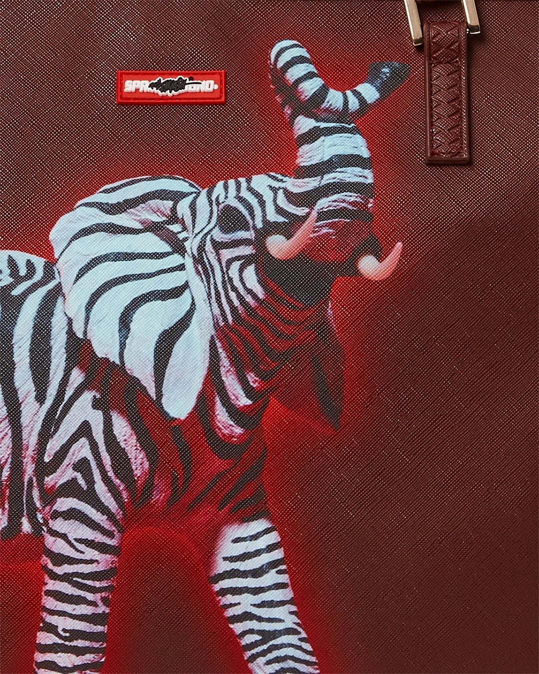 Sprayground ZEBRA ELEPHANT RON ENGLISH COLLAB TOTE