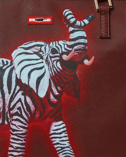 Sprayground ZEBRA ELEPHANT RON ENGLISH COLLAB TOTE
