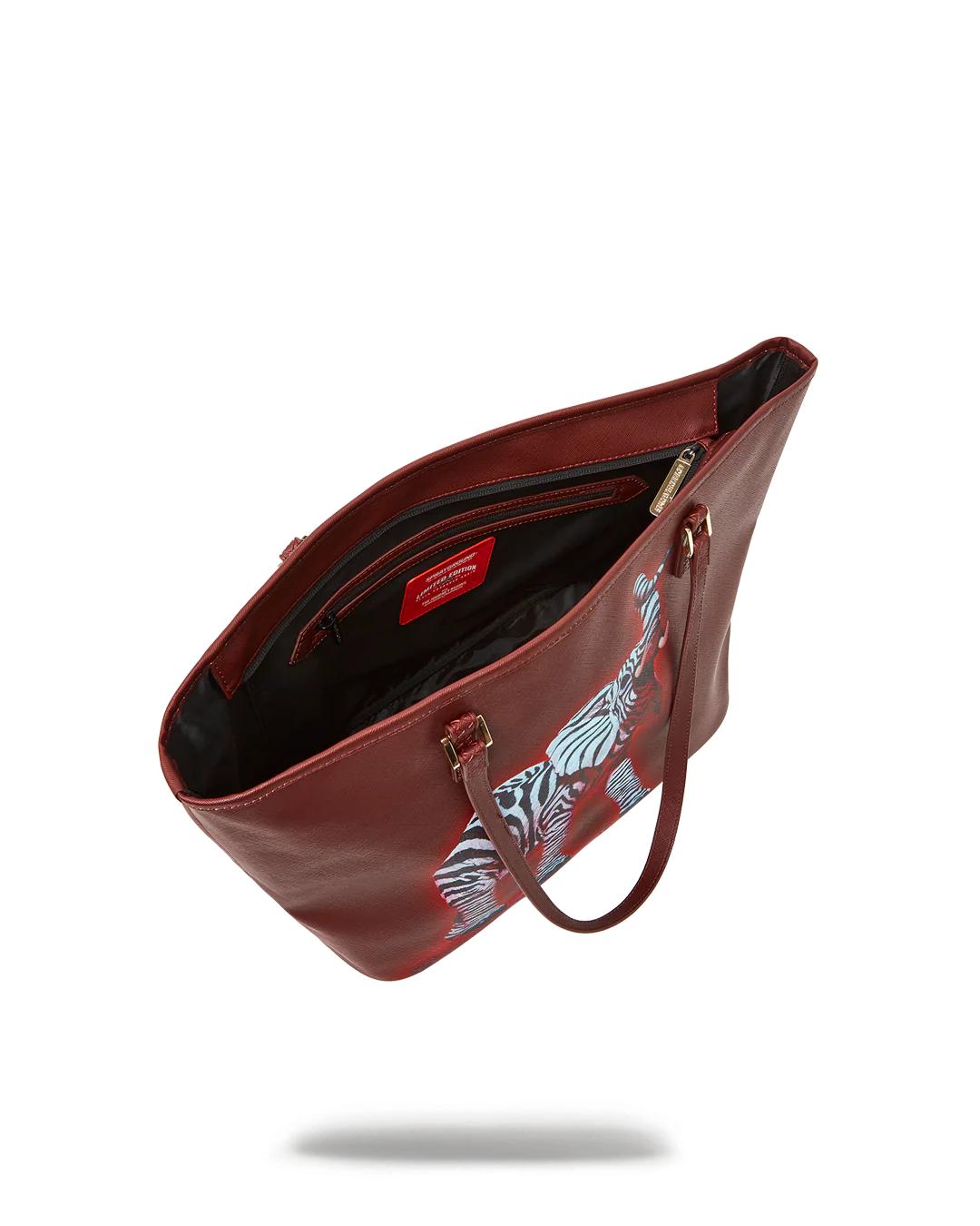 Sprayground ZEBRA ELEPHANT RON ENGLISH COLLAB TOTE