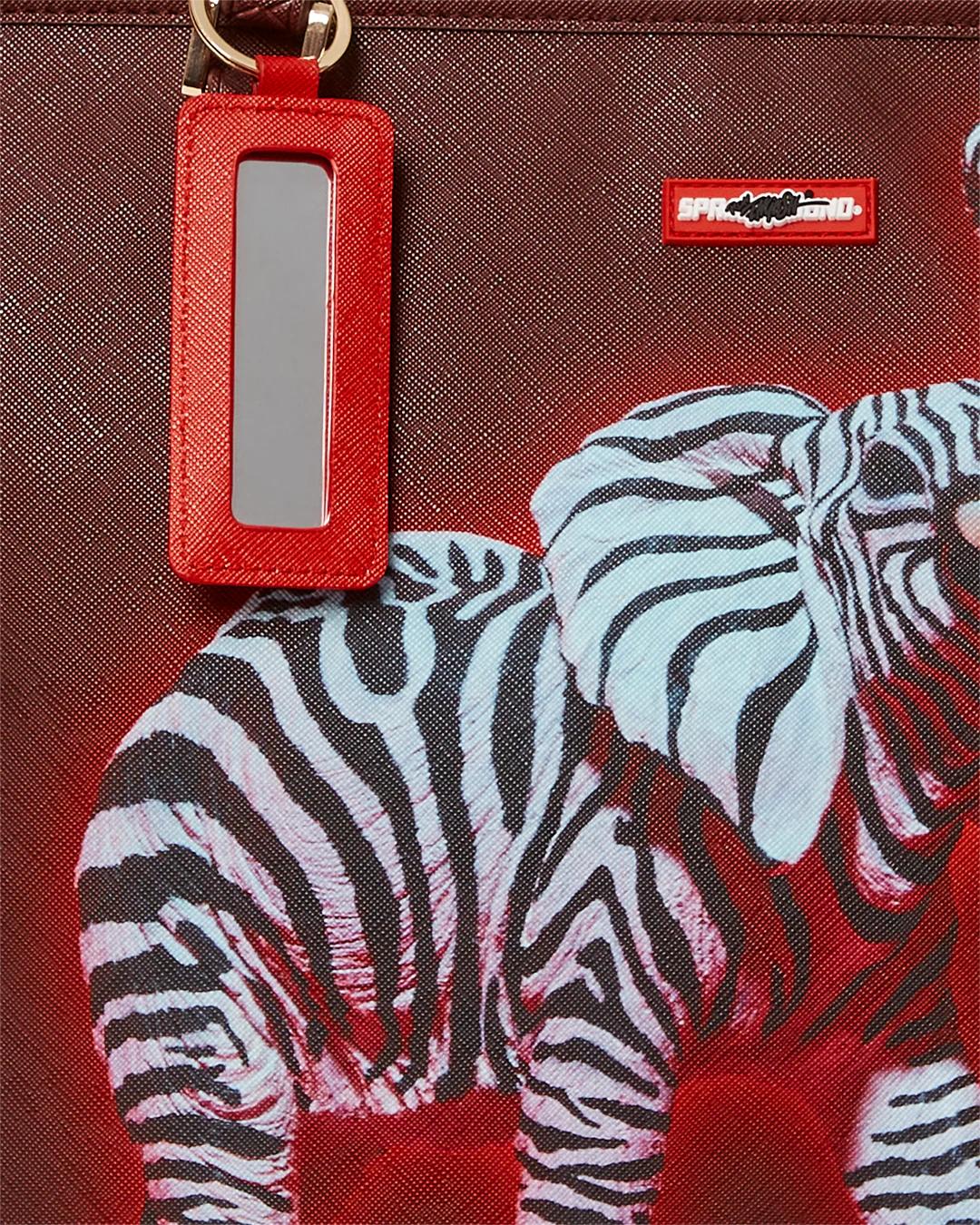 Sprayground ZEBRA ELEPHANT RON ENGLISH COLLAB TOTE