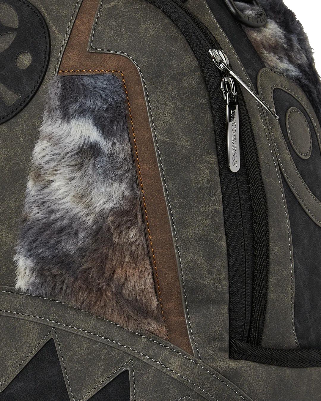 Sprayground FOUNDATION DAYS FUR COAT SHARK BACKPACK