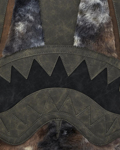 Sprayground FOUNDATION DAYS FUR COAT SHARK BACKPACK
