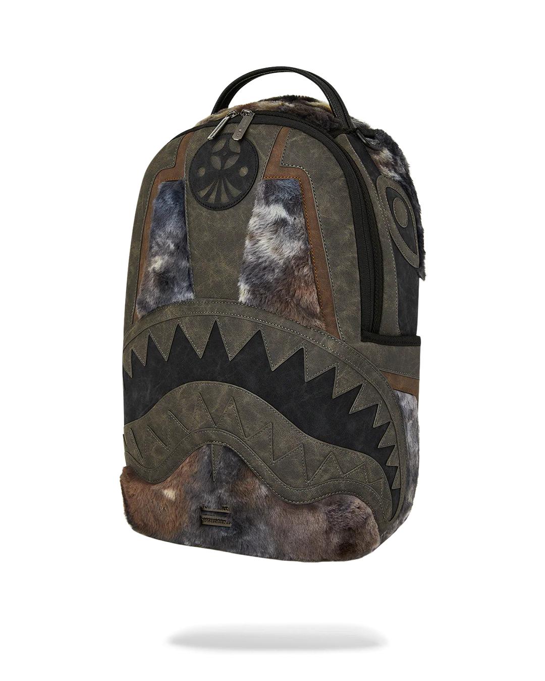 Sprayground FOUNDATION DAYS FUR COAT SHARK BACKPACK
