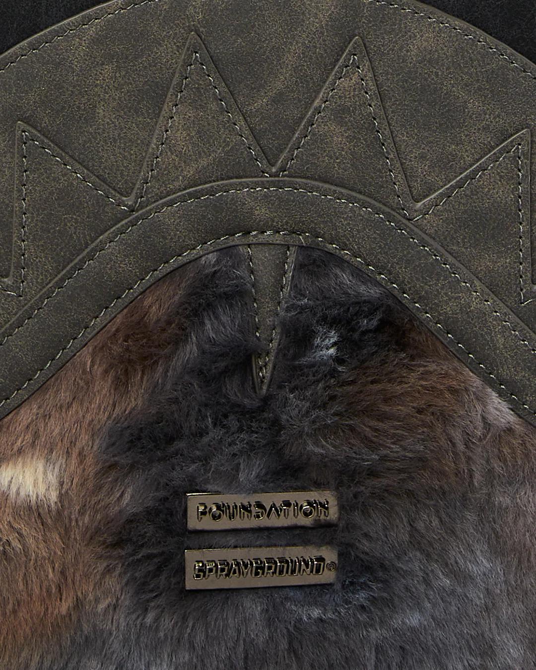 Sprayground FOUNDATION DAYS FUR COAT SHARK BACKPACK