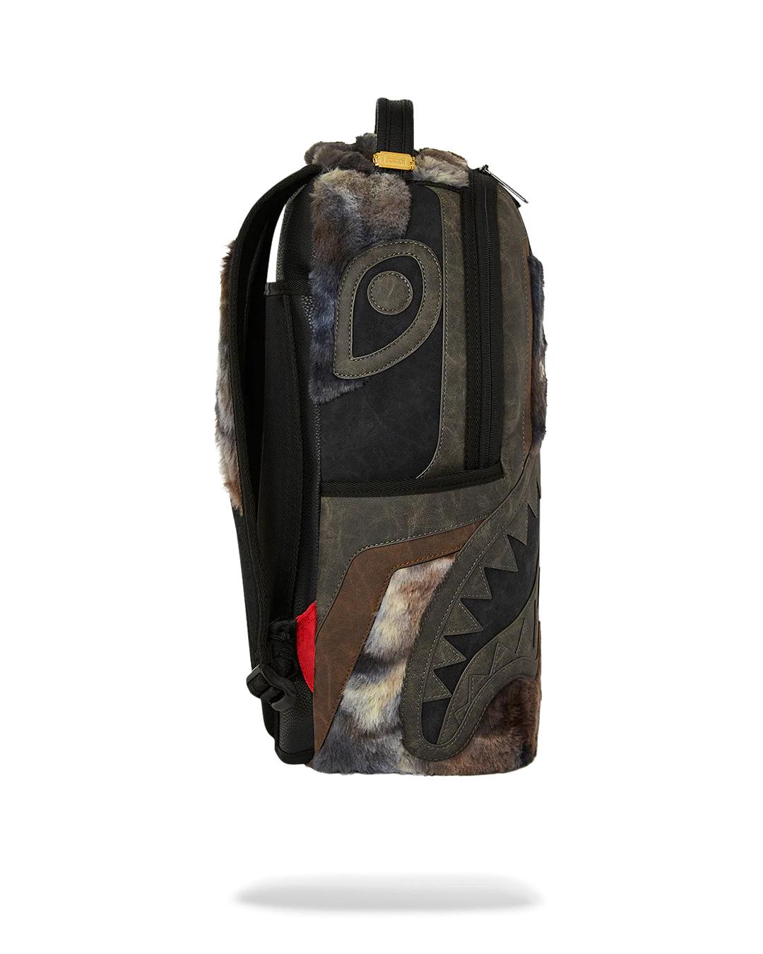Sprayground FOUNDATION DAYS FUR COAT SHARK BACKPACK