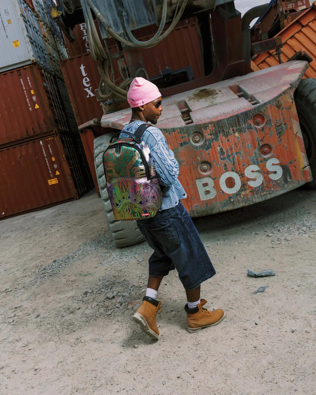 Sprayground CIRCUIT BOARD MAGNETIC GRID BACKPACK