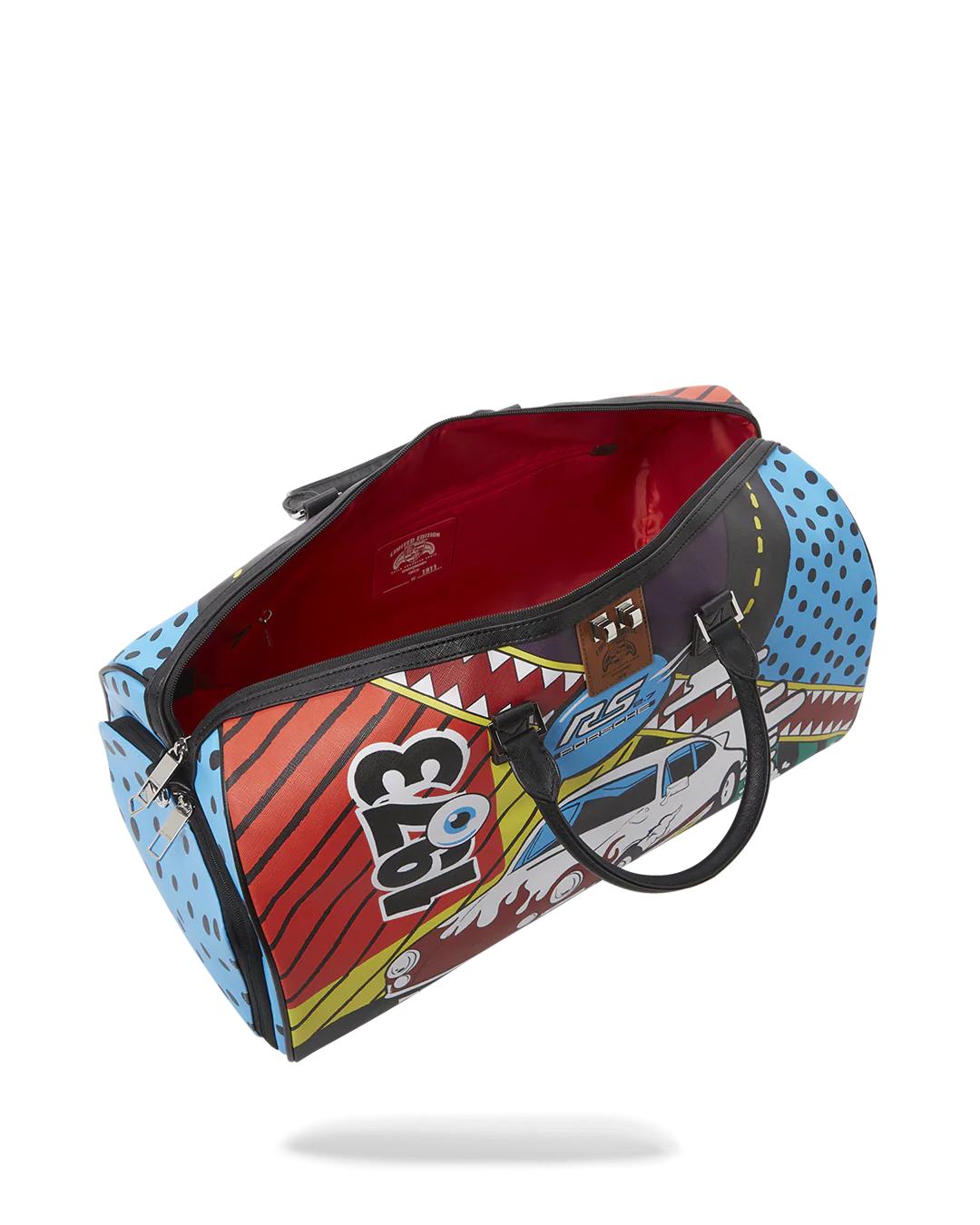 Sprayground PORSCHE 1972 COLLAB DUFFLE (ONLY 1,911 UNITS MADE)
