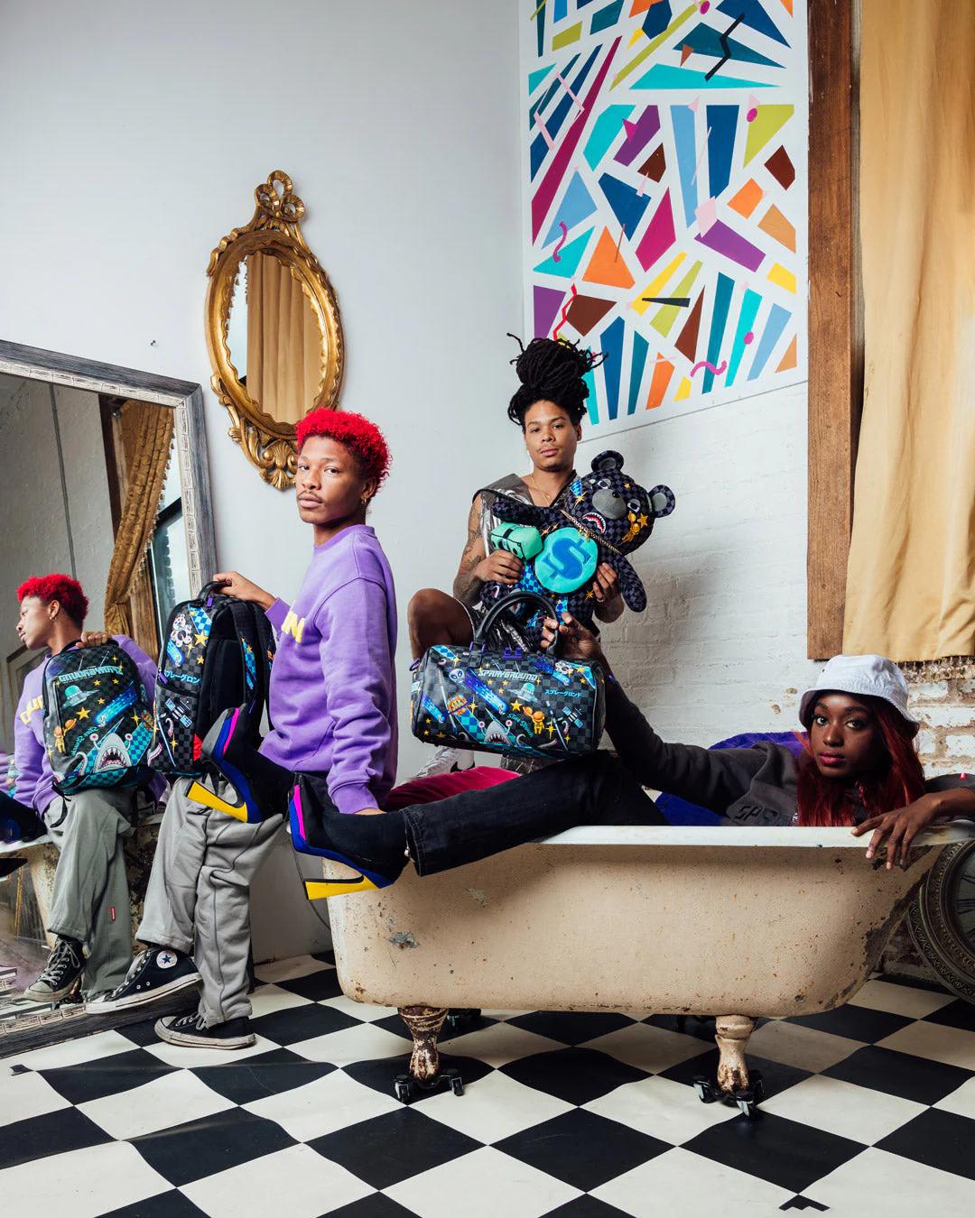Sprayground WTF ALIEN INVASION MINI DUFFLE