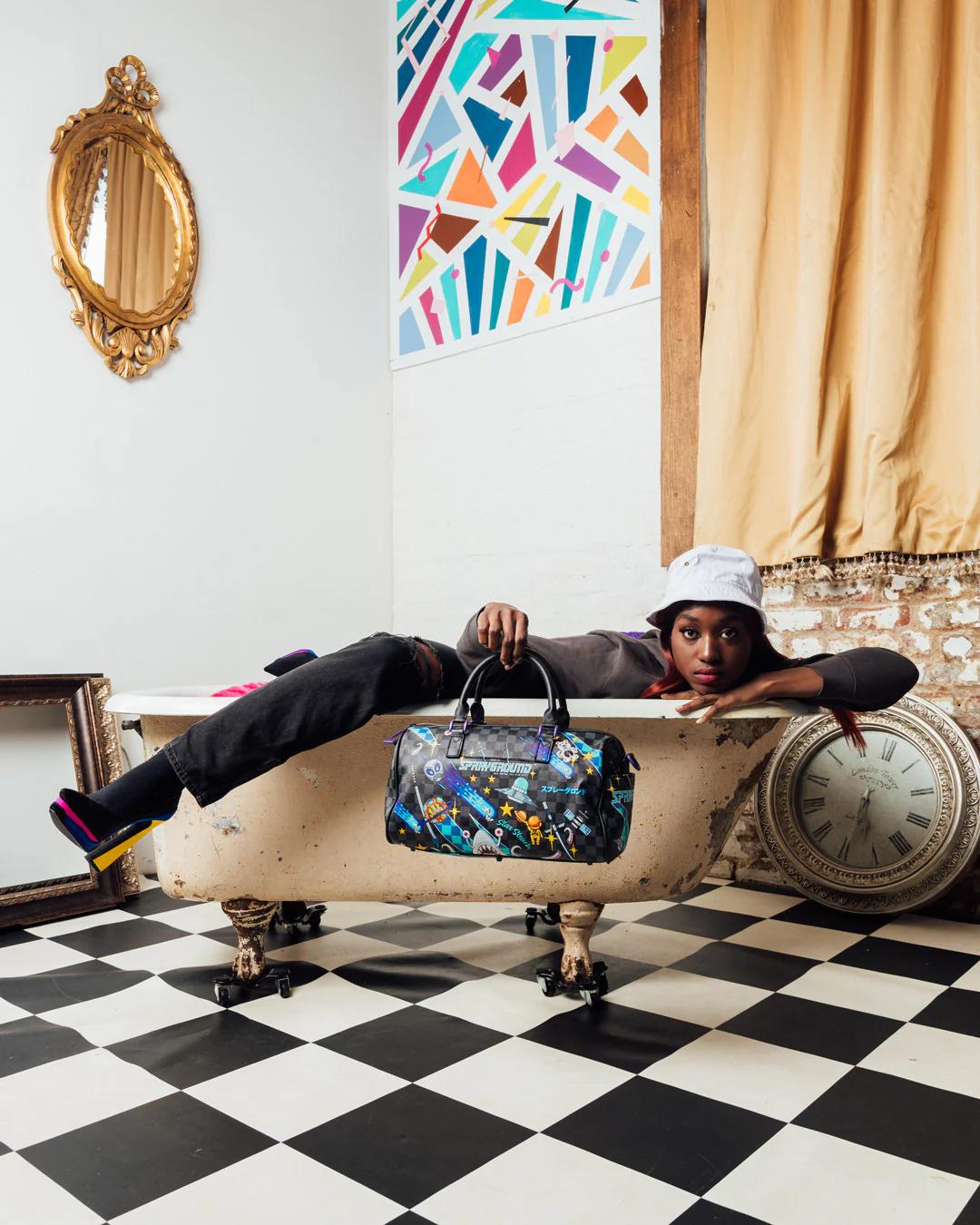 Sprayground WTF ALIEN INVASION MINI DUFFLE