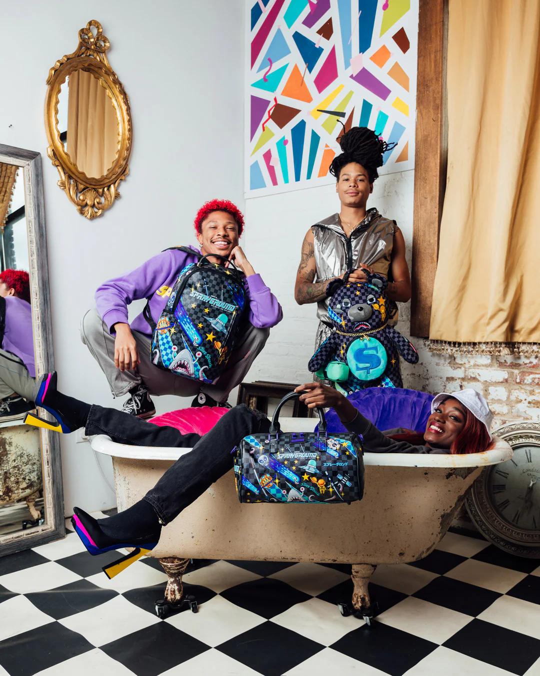 Sprayground WTF ALIEN INVASION MINI DUFFLE