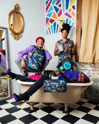 Sprayground WTF ALIEN INVASION MINI DUFFLE