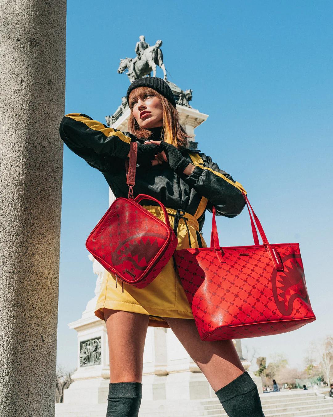 Sprayground MONEY PATTERN BRICK TOTE